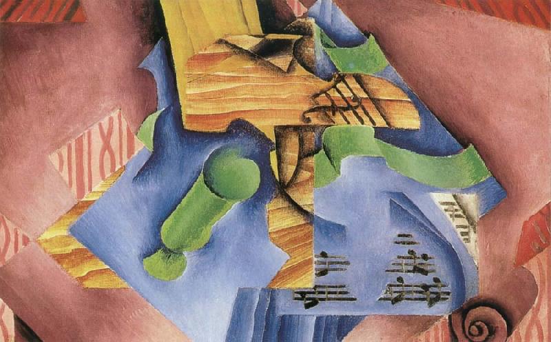 Juan Gris Fiddle and Goblet